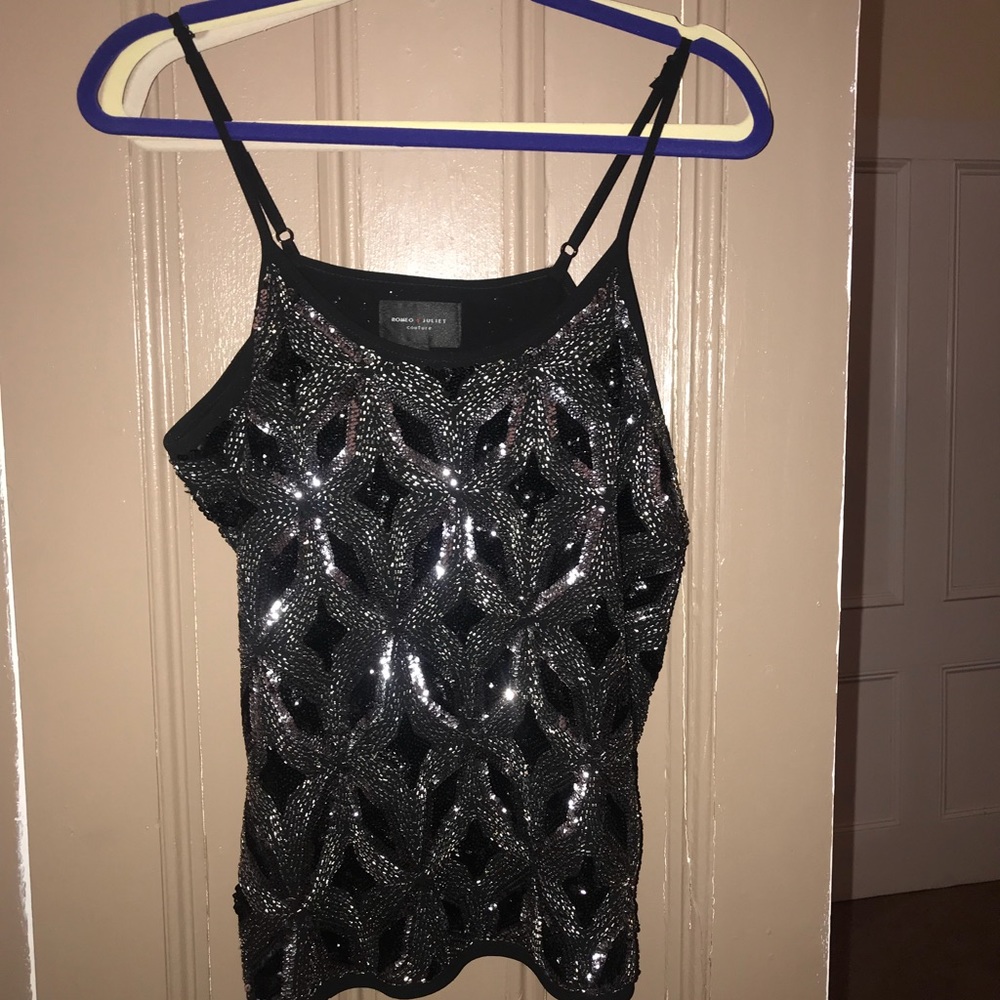 Sequined tank